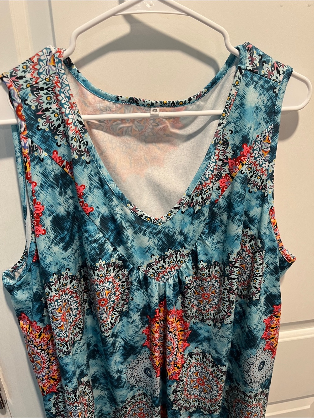 Vislily Women’s Plus Size Teal Tank Top